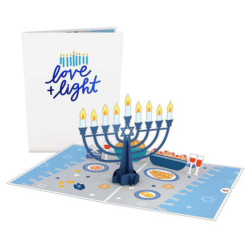 Love + Light Menorah Lovepop Card