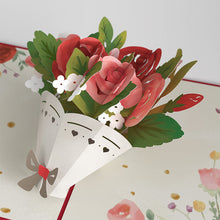 Load image into Gallery viewer, Anniversary Roses Bouquet Lovepop Card
