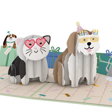 Load image into Gallery viewer, Birthday Cats and Dogs Lovepop Card
