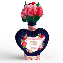 Load image into Gallery viewer, Be Mine Pop-Up Card with Mini Potion Bouquet
