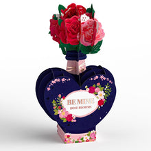 Load image into Gallery viewer, Be Mine Pop-Up Card with Mini Potion Bouquet
