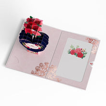 Load image into Gallery viewer, Be Mine Pop-Up Card with Mini Potion Bouquet
