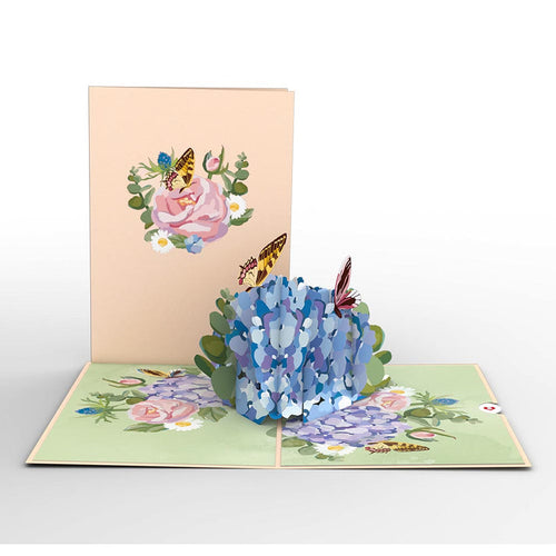 Hydrangea Butterflies Lovepop Card