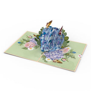 Hydrangea Butterflies Lovepop Card