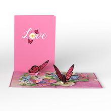 Load image into Gallery viewer, Floral Garden Butterflies Lovepop Card
