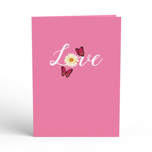 Floral Garden Butterflies Lovepop Card