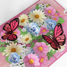 Load image into Gallery viewer, Floral Garden Butterflies Lovepop Card
