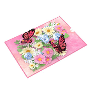 Floral Garden Butterflies Lovepop Card