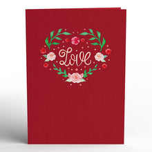 Load image into Gallery viewer, Love Rose &amp; Butterflies Lovepop Card
