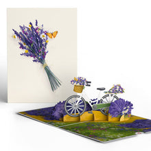 Load image into Gallery viewer, Lavender Bicycle Lovepop Card
