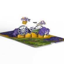 Load image into Gallery viewer, Lavender Bicycle Lovepop Card
