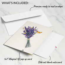 Load image into Gallery viewer, Lavender Bicycle Lovepop Card
