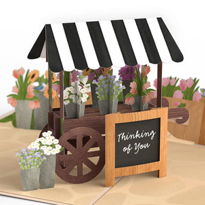 Thinking of You Flower Cart Lovepop Card