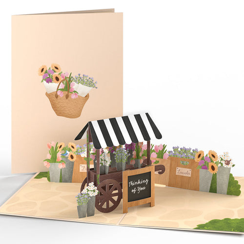 Thinking of You Flower Cart Lovepop Card