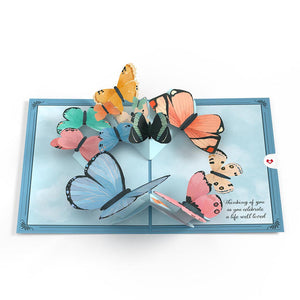 Celebration of Life Sympathy Butterflies Lovepop Card