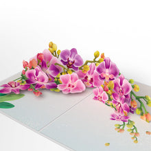 Load image into Gallery viewer, Watercolor Orchid Lovepop Card
