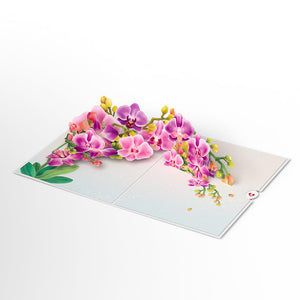 Watercolor Orchid Lovepop Card