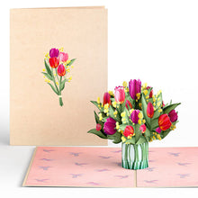 Load image into Gallery viewer, Cheerful Tulips Lovepop Card
