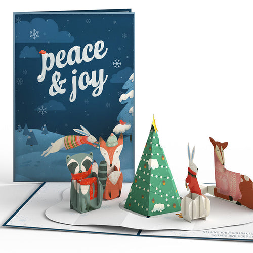 Peace & Joy Woodland Gathering Lovepop Card