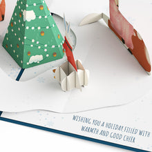 Load image into Gallery viewer, Peace &amp; Joy Woodland Gathering Lovepop Card
