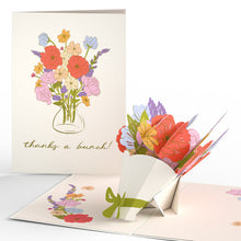 Load image into Gallery viewer, Thanks a Bunch Bouquet Lovepop Card
