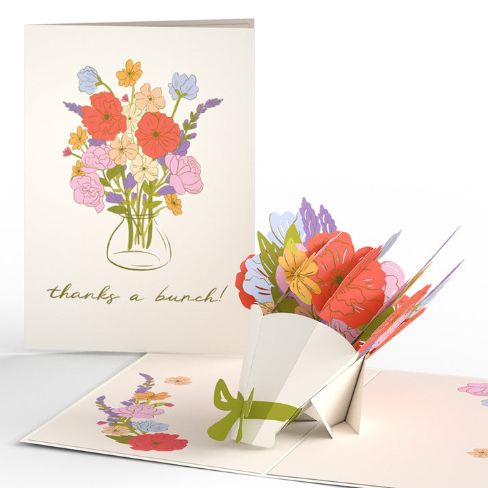 Thanks a Bunch Bouquet Lovepop Card