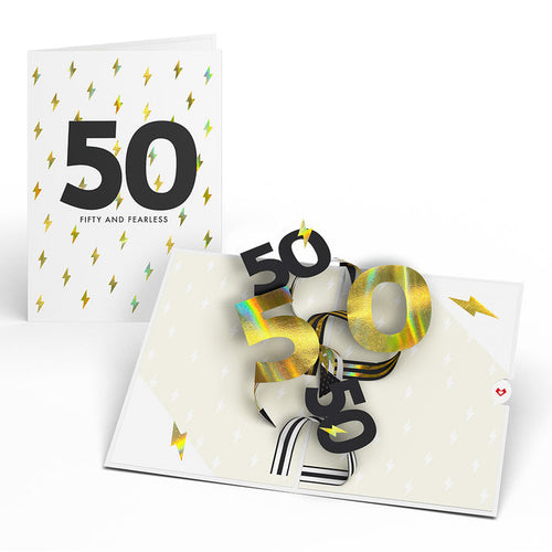 Fifty and Fearless 50th Birthday Lovepop Card