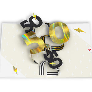 Fifty and Fearless 50th Birthday Lovepop Card