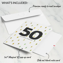 Load image into Gallery viewer, Fifty and Fearless 50th Birthday Lovepop Card
