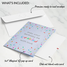 Load image into Gallery viewer, Sprinkled with Love Birthday Cake Lovepop Card
