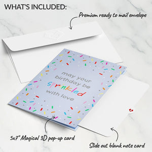Sprinkled with Love Birthday Cake Lovepop Card