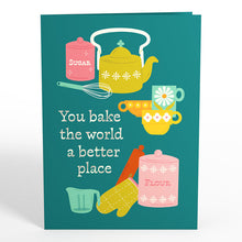 Load image into Gallery viewer, You Bake the World a Better Place Lovepop Card
