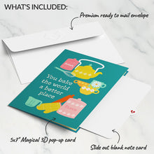 Load image into Gallery viewer, You Bake the World a Better Place Lovepop Card
