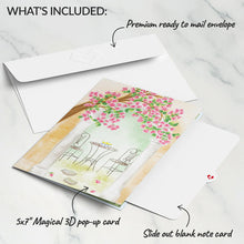 Load image into Gallery viewer, Bougainvillea Garden Lovepop Card
