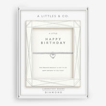 Load image into Gallery viewer, Laboratory Grown Diamond A Little &#39;Happy Birthday&#39; Bracelet In Silver Plating
