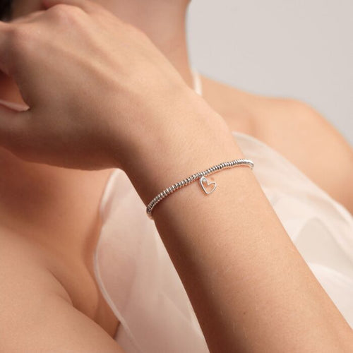 Laboratory Grown Diamond A Little 'With Love' Bracelet In Silver Plating