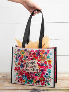 Large Tote -Grateful for Every Little Thing Happy Bag