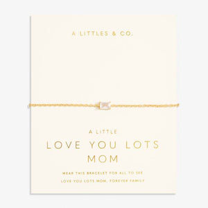 Love From Your Little Ones 'Love You Lots Mom' Bracelet - Gold Tone Plated