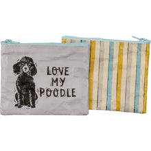 Load image into Gallery viewer, Love My Poodle Zipper Wallet
