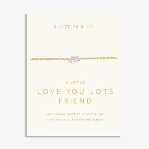 Love You Lots 'Love You Friend' Bracelet - Gold Tone Plated