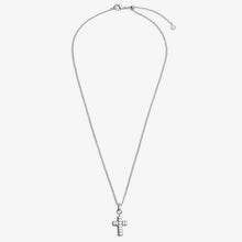 Load image into Gallery viewer, Loved By You Cross Necklace In Silver Plating
