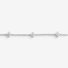 Load image into Gallery viewer, Loved By You Cubic Zirconia Clover Bracelet In Silver Plating
