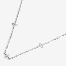 Load image into Gallery viewer, Loved By You Cubic Zirconia Clover Necklace In Silver Plating
