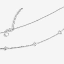Load image into Gallery viewer, Loved By You Cubic Zirconia Clover Necklace In Silver Plating
