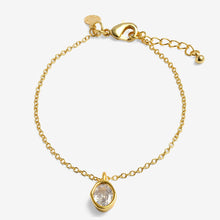 Load image into Gallery viewer, Loved By You Molten Cubic Zirconia Bracelet In Gold-Tone Plating
