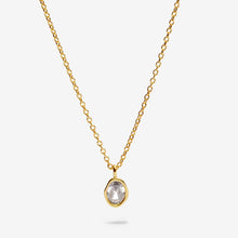 Load image into Gallery viewer, Loved By You Molten Cubic Zirconia Necklace In Gold-Tone Plating
