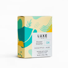 Load image into Gallery viewer, Luxe Eucalyptus + Aloe Shower Steamer Fizzy Bomb
