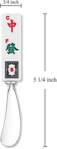 Mahjong Honor Suits Zinc Cheese Spreader - Set of 2