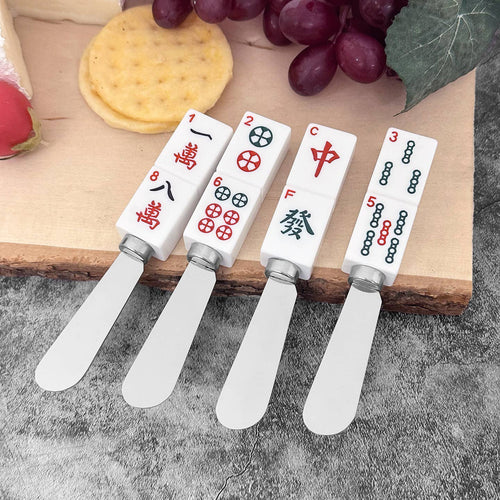 Mahjong Melamine Resin Cheese Spreader - Set of 4