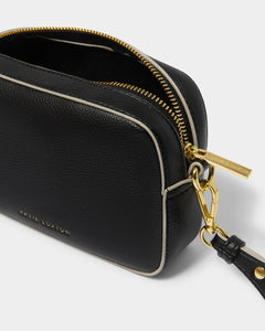 Marni Mini Crossbody Bag in Black/Light Sand